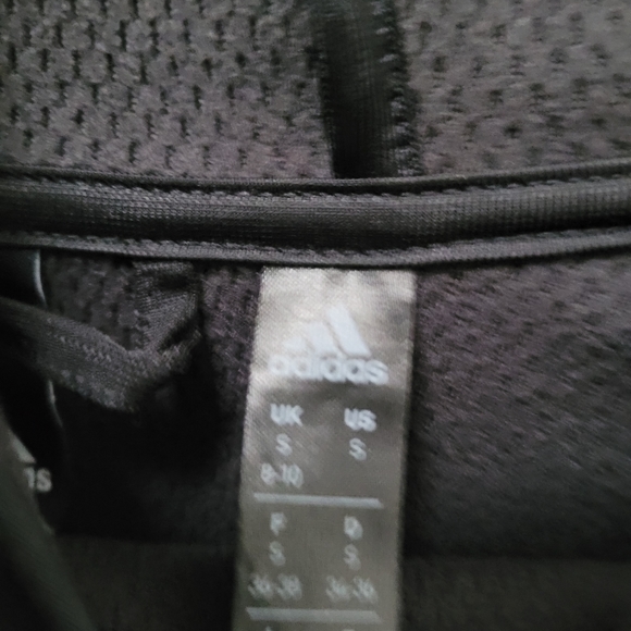 Adidas Climawarm Performance Hoodie Men's Small Gunmetal Gray Black Logo Fleece - Picture 4 of 7